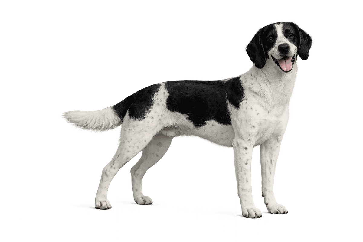 French White and Black Hound